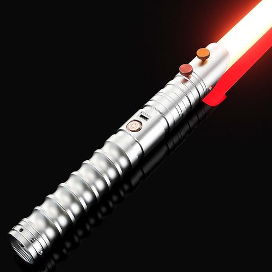 CVCBSER Upgrade App Control Dueling Lightsaber, Motion Control 16 Sets Sound Effects 3 Light Effects and 16 Colors Changeable, Premium Metal Light Saber for Adults Kids