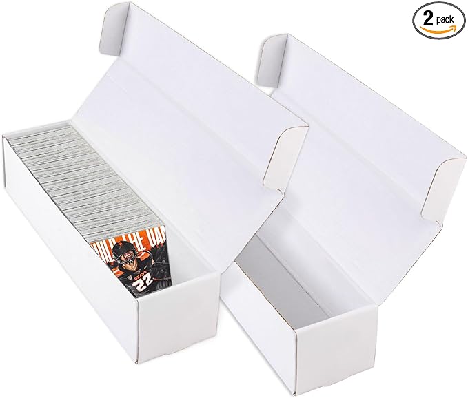 Card Storage Box,2-Pack • 1000 Count Card Box,Trading card storage box for TCG/Mtg/Sports Card Storage and Collection,14.4 INCH Horizontal