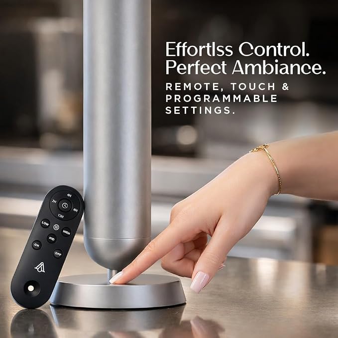 AromaPlan 5-Star Collection Cold Air Diffuser (Fragrance &Sample Set Included) –Recharchable Waterless Diffuser,Brushed Aluminum Body | Remote &Touch Control | Silent,Energy-Saving, 1-Week Battery, Si