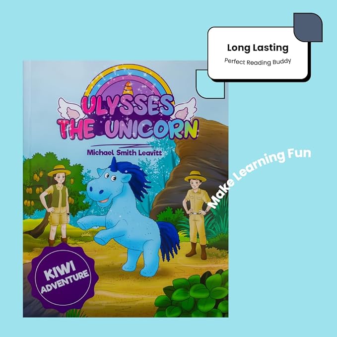 Ulysses The Unicorn Stuffed Animal with Interactive Storybook, Unicorn Plush Book with Stuffed Animal Set, Interactive Storytelling with Full-Color Illustrations (Ages 3-8)
