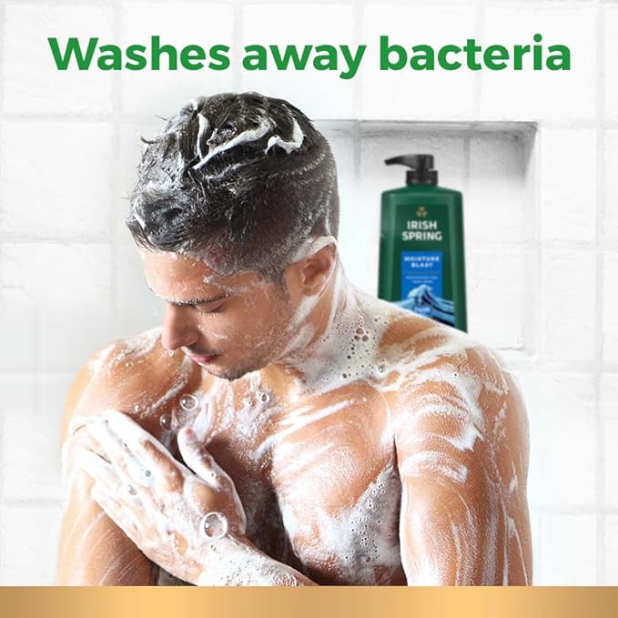 Irish Spring Moisture Blast Body Wash,30 Oz Pump,(Pack of 8)