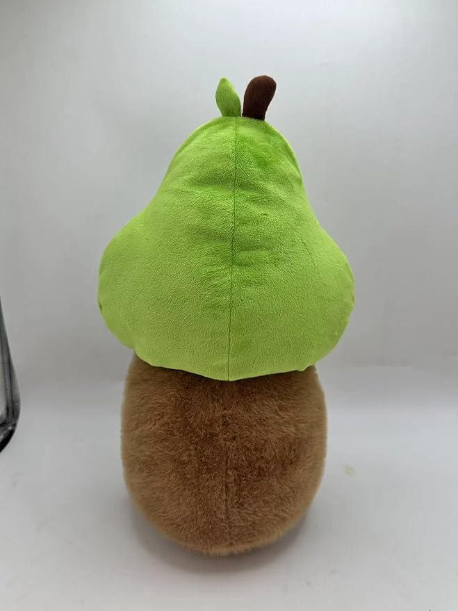 Capybara Plush, Cute Capybara Plush Toy Wear Removable Avocado Hat, Kawaii Soft Capybara Plushie Pillow, 14 inch Capybara Stuffed Animal Hugging Plushy Gifts for Kids Adults (Medium)