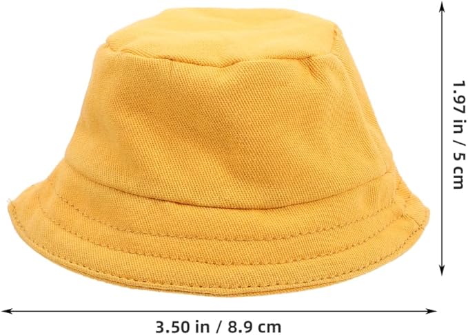 Toyvian Doll Bucket Hat Decorative Miniature Hats Mini Doll Craft Tiny s Replaceable s Decors Tiny for s Miniature for Party for s