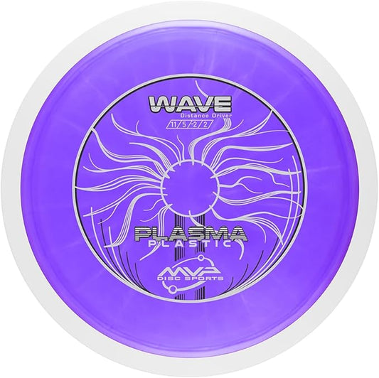 MVP Disc Sports Plasma Wave Disc Golf Distance Driver (Colors May Vary)