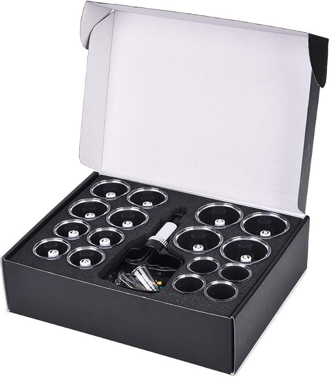 MUCHOO Cupping Set Professional Chinese Acupoint Cupping Therapy Sets Portable, Suction Hijama Cupping Set with Vacuum Magnetic Pump Cellulite Cupping Massage Kit 22-Cup