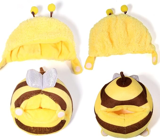 AICase for 17cm Doll Bee Clothes/Outfit,Bee Clothing Set for 17cm Doll,2 Piece Set Hat Clothing,Boys and Girls Stylish Adorable Clothes Accessories-01