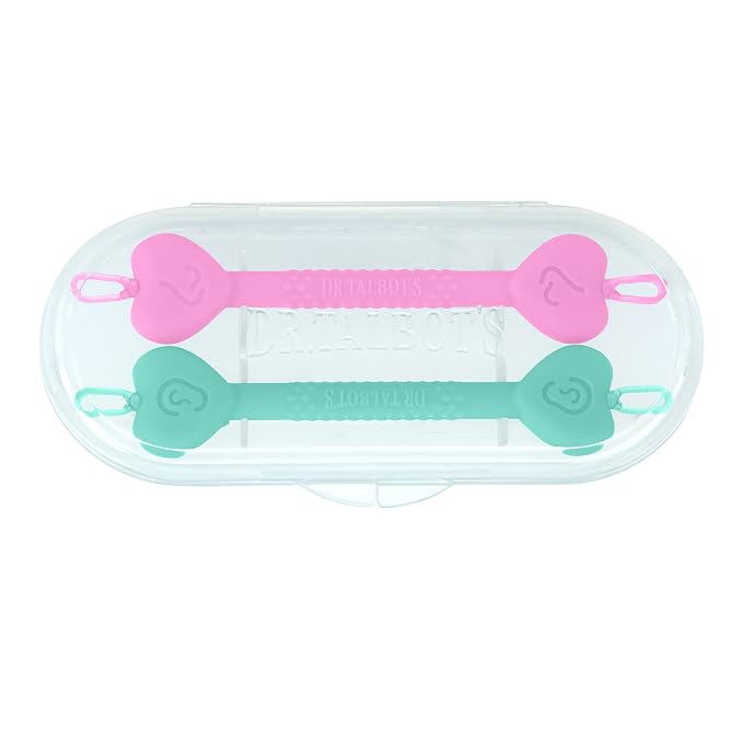 Dr. Talbot's Safe Ear Wax Removal Tool and Nose Cleaner for Baby with Travel Case - 2-Pack - Girl