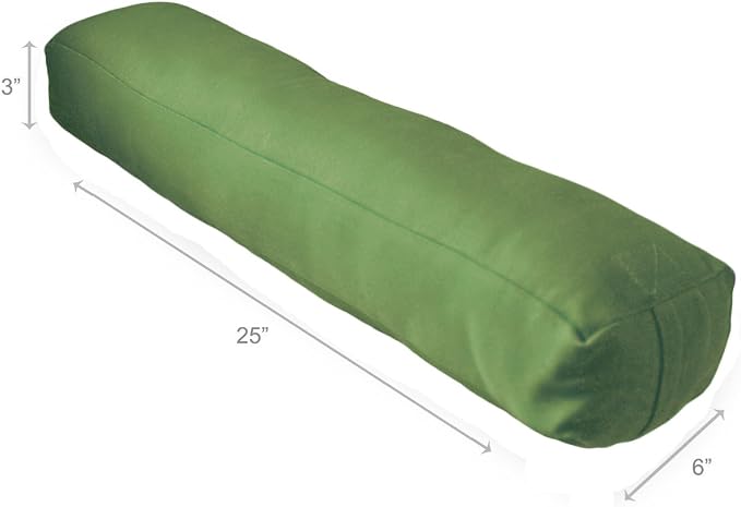 YogaAccessories Pranayama Cotton Yoga Bolster