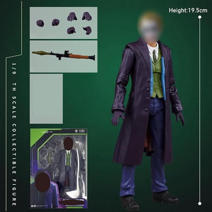 Fondjoy 1/9 The Ledger Miniature Action Figures Movie Edition 7.68in Figurine with Accessories
