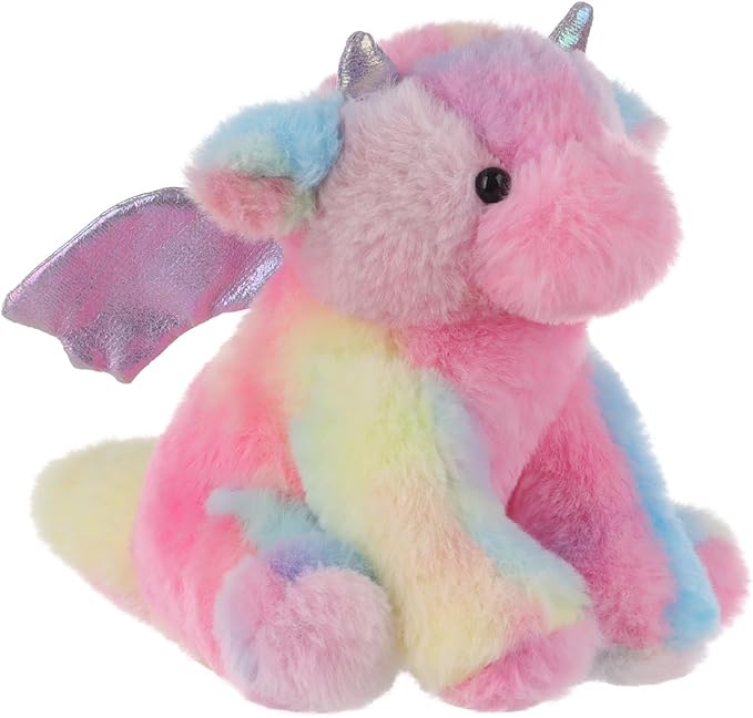 Apricot Lamb Toys Plush Colorful Plush Dragon Dinosaur Stuffed Animal Soft Cuddly Perfect for Child