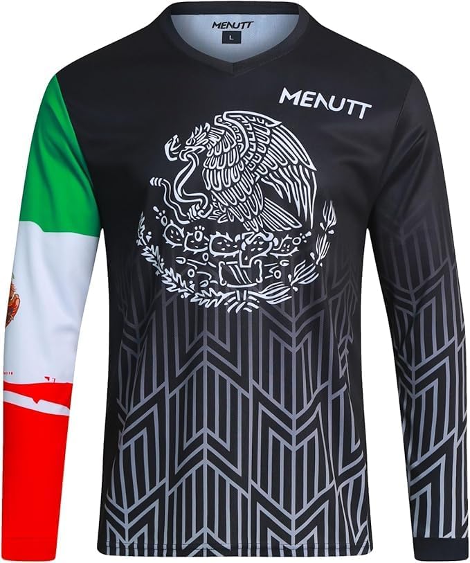 Kids Cycling Jersey Downhill Shirts for Girls Boys Clothing Long Sleeve Powersports Bike Child Mexico Bicycle MTB Tops
