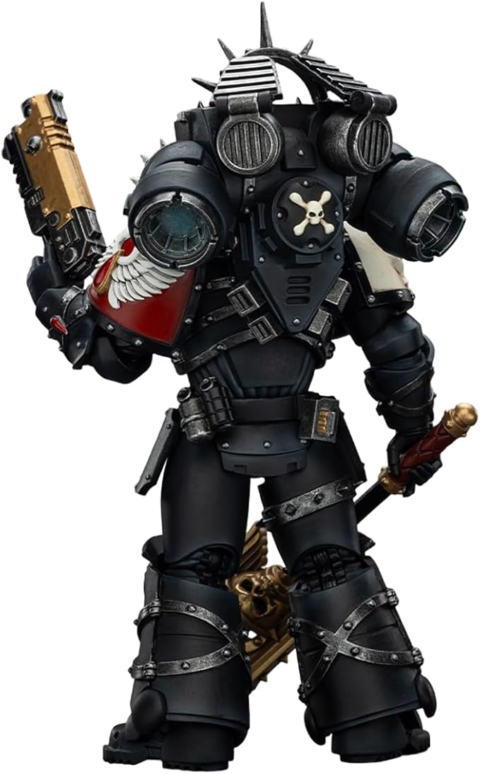 JOYTOY Warhammer 40,000 1/18 Action Figure Blood Angels Lemartes with Jump Pack,Blood Crozius and Absolver Bolt Pistol Collection Model 15Age+ Birthday Gift Pre-Order