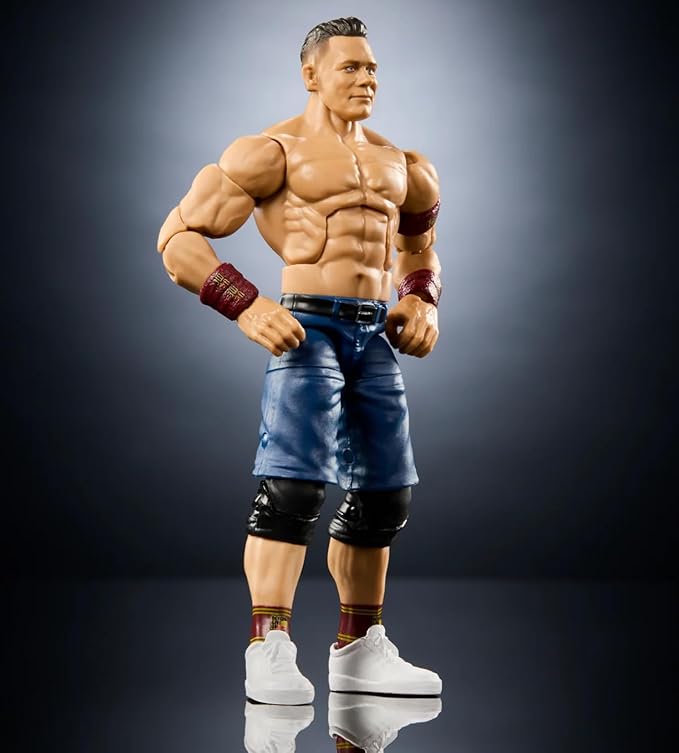 Mattel WWE JGV13 John Cena Elite Collectible 6-Inch Action Figure with Accessories, Series 120, 25 Points of Articulation and Interchangeable Hands, JGV13
