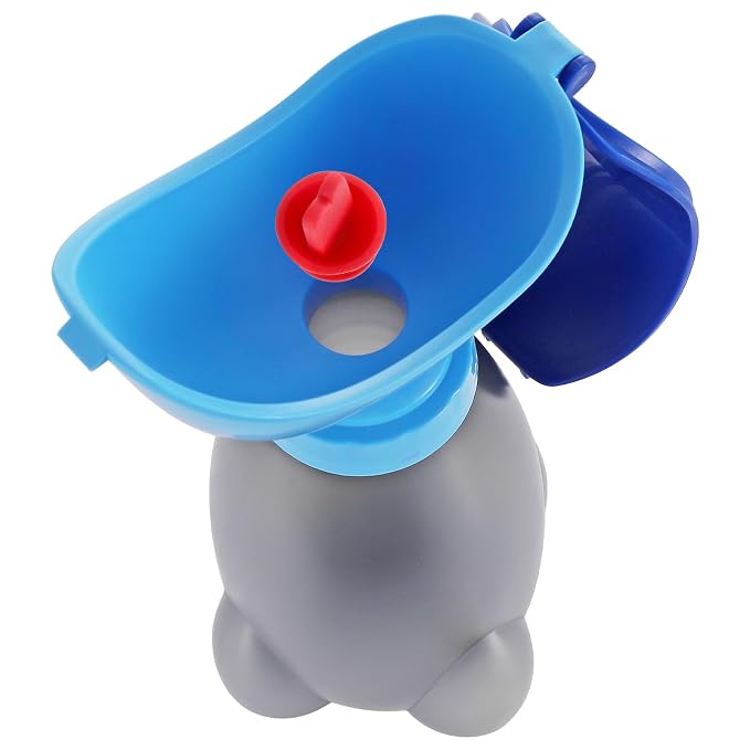 GREATLINK Travel Potty, Portable Leakproof Urinal Emergency Toilet Pee Bottle Cup Jar for Toddlers Kids Baby Boys and Potty Pee Training for Outdoor Car Travel Road Trip Camping Park Beach(1 PC Red)