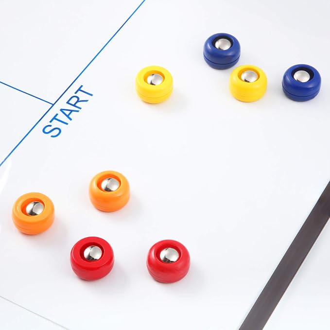 Gejoy Mini Shuffleboard Replacement Puck Tabletop Equipment Rollers Set Shuffleboard Curling Accessories