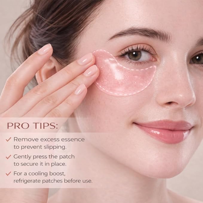 Under Eye Patches for Dark Circles & Puffiness – Collagen, Caffeine & Niacinamide Eye Masks – Hydrating Depuffing Anti-Aging Under Eye Patches for Bags & Fine Lines- 60 ct.