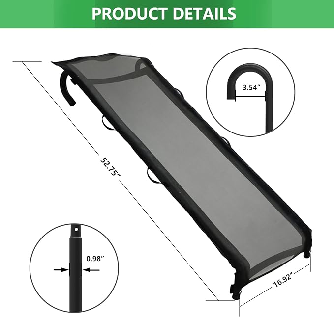 Eurmax USA Trampoline Safe Slide and Ladder for Kids, Universal Hook Design, UV-Resistant Steel and Fabric, Includes Shoe Storage Pocket, Universal Trampoline Accessories