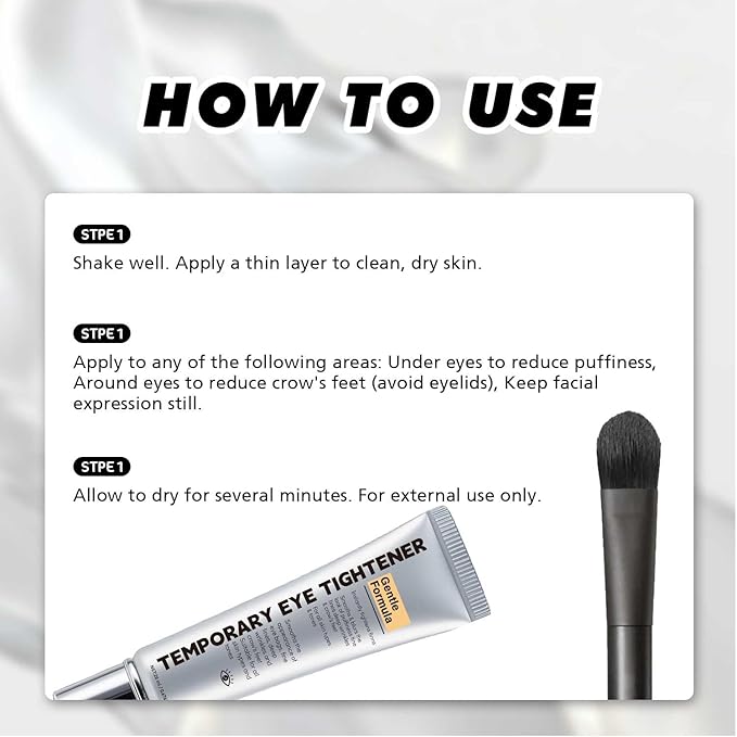 Temporary Eye Tightener, Perfection Primer Tightener Eye Cream, Instant Eye Tightener Easy-Wear Formula – Ultimate Lift & Smooth Finish 20mL/0.676OZ
