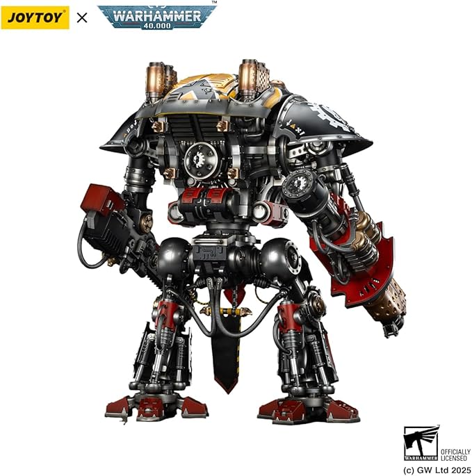 JOYTOY Warhammer 40k 1/18 Action Figure Imperial Knights House Raven Knight Errant 21in Mecha Joy Toy Collection Model