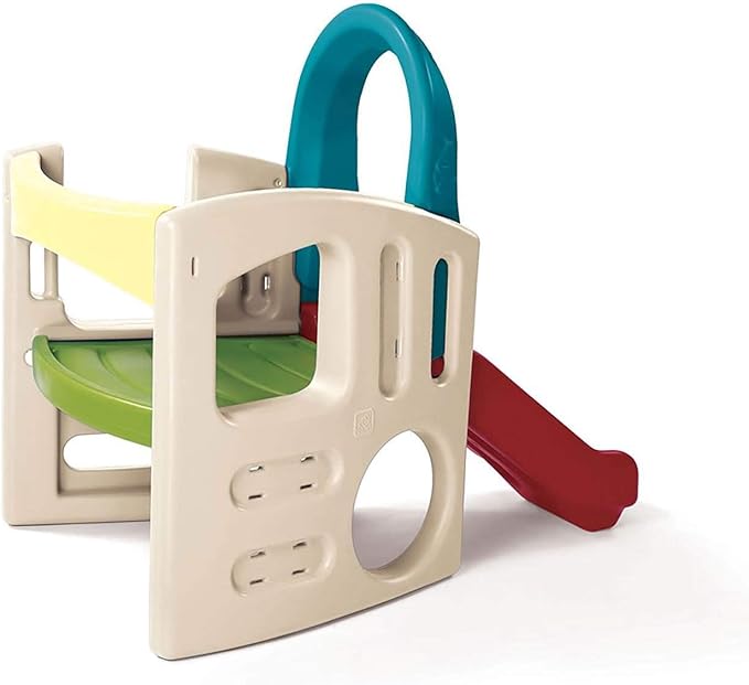 Step2 Panda Climber | Outdoor Toddler Activity Playset, Tan/Red/Yellow/Blue