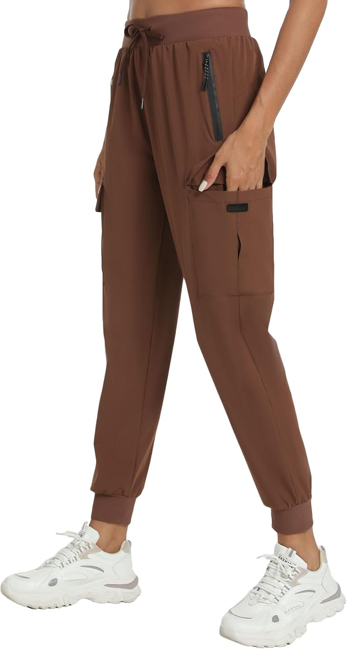 Women's Joggers Cargo Pants Lightweight Quick Dry Hiking Running Pants for Athletic Casual & Outdoor