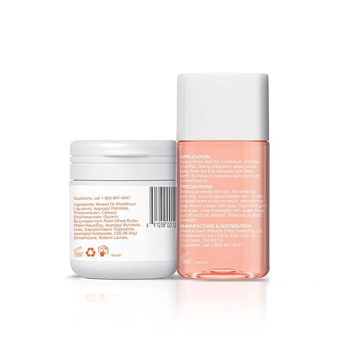 Bio-Oil Skincare Bundle for Sensitive & Dry Skin, Body Oil Serum (2 Oz) + Dry Skin Gel (1.7 Oz), Travel-Size Moisturizer for Scars and Stretch Marks