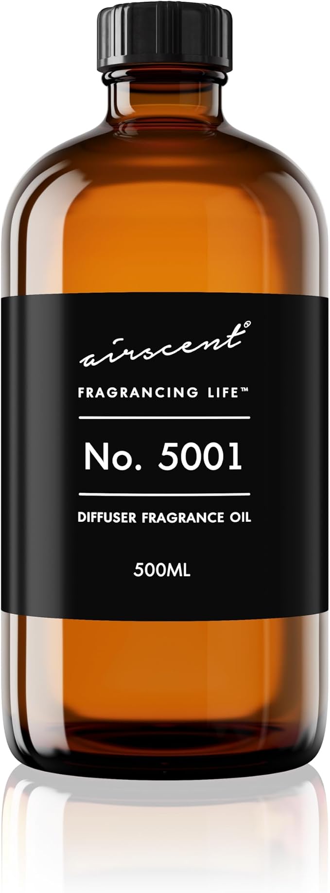 AirScent Bac. Rouge Inspired Diffuser Oil - Perfume Dupe - 500 mL | Premium Fragrance Oil No. 5001 for Ultrasonic and Waterless Diffusers and Crafting - 16.9 fl oz Glass Bottle