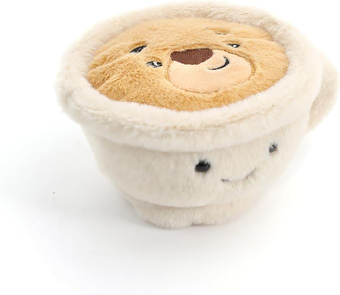 RECUR Plush Cappuccino Coffee Cup Stuffed Animals,Soft Food Plush,Cute Plushie 8 Inches,Adorable Gift for All Ages