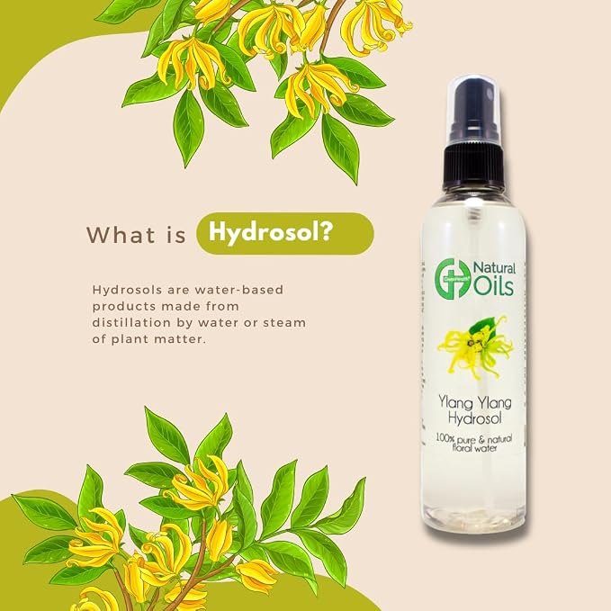 Ylang Ylang Hydrosol (Floral Water) - 16 fl oz Plastic Jug w/Cap - 100% Pure (NOT Oil)