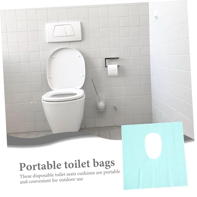 FAVOMOTO 10pcs Disposable Toilet Seat for Travel and Full Coverage Portable Toilet Training Mats for Hotels and Outdoor Use Convenient Storage and Easy Carrying