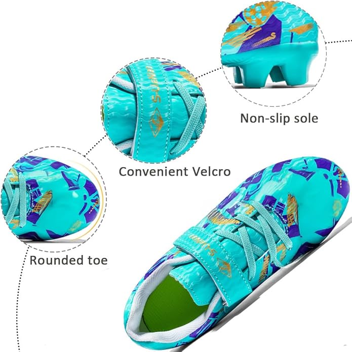 Kids Soccer Shoes Boys Football Cleats Professional Athletic Outdoor Trainning Football Shoes Youth Girl Turf Soccer Cleats