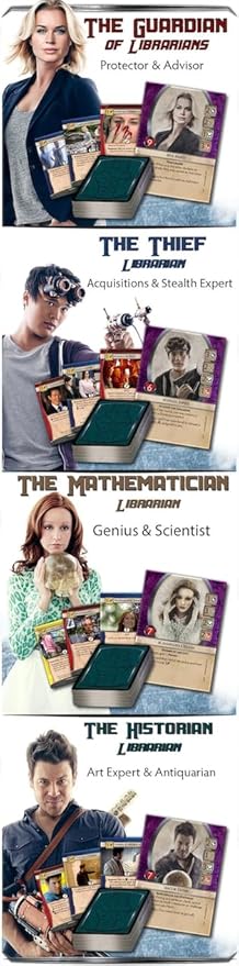 The Librarians Adventure Game | Co-op or Solo Board Game for 1-4 Players | Based on Hit TV Series & Movies | Strategy Game (Adventure Card Game and The Quest for The Spear (Expansion 1))