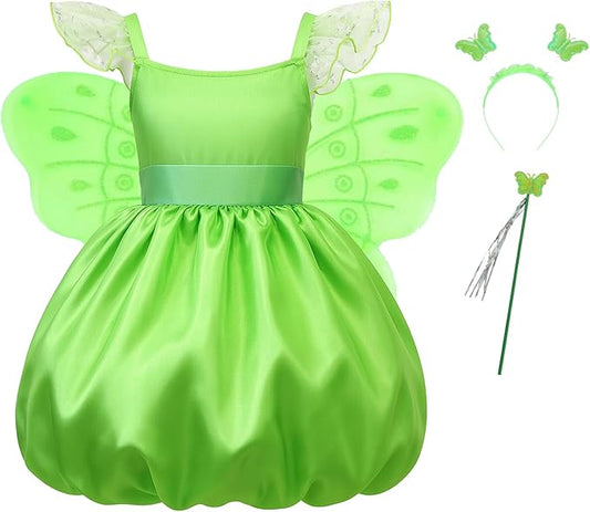TYHTYM Princess Dress Up for Girls Costume Cosplay Fancy Toddler Halloween Birthday Party Kids