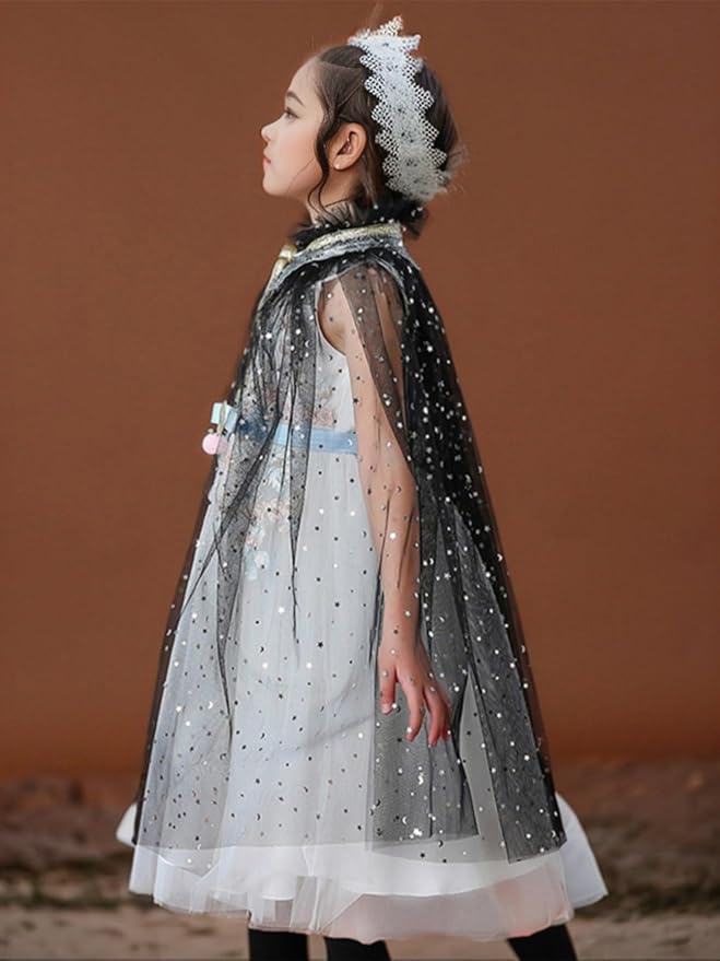 FKKFYY Rainbow Cape Cloak for Girl Princess