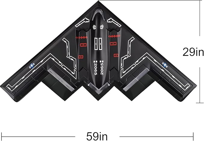 Hengda Kite Airplane Kite,for Kids and Adults,Plane Kite Easy to Fly,Excellent Fabric and Structure Design,The Pictures are Beautiful in high Definition,Suitable for Beginners Black