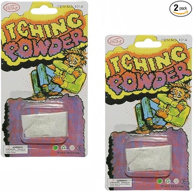 2Pcs Purple Helpful Funny Powder Safe Broken Glass Itching Powder Feminine Powders Ength of Product is 14cm and the Width is 7.5cm Easy to Carry