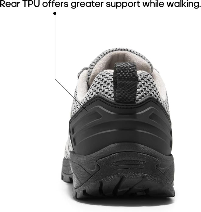 NORTIV 8 Women's Lightweight Hiking Shoes | Breathable Walking Sneakers Slip-Resistant For Outdoor Work Travel Daily Wear Wander