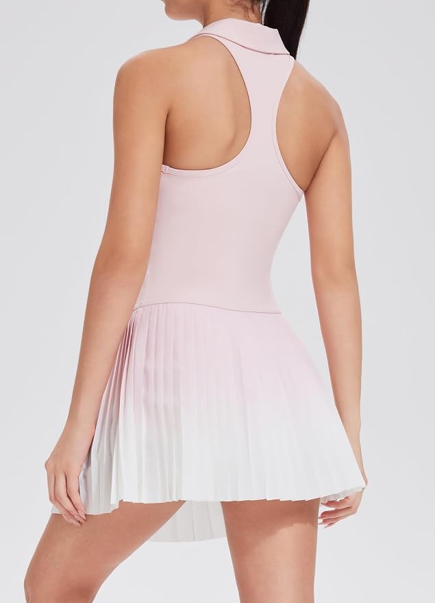 AFZ Golf Outfits for Women Preppy Golf Dress Clothes Athleisure Tennis Skirt and Top Sets