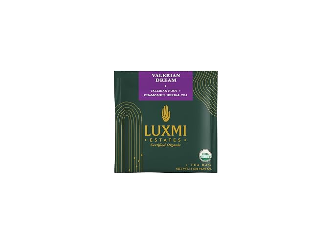 Luxmi Estates Valerian Dream Organic Valerian Root Tea (90 Tea Bags) Caffeine Free Tea Bags