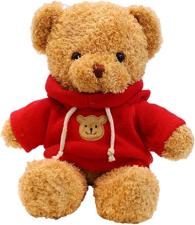 Teddy Bear Stuffed Animal, Teddy Bear Plush Toy, Birthday for Kids Boys Girls Friends (Red, 12inch)