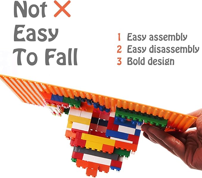 500 Piece Classic Building Bricks, 2x4 Bulk Bricks STEM Creative Building Toys, Red, Yellow, Blue, Green