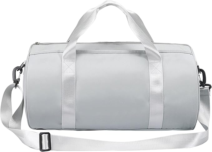 Small Gym Bag for Women Small Duffle Bag with Wet Compartment Sport Bags Gym Tote Bag for Workout Yoga Swimming Dance (Gray(wet pocket))
