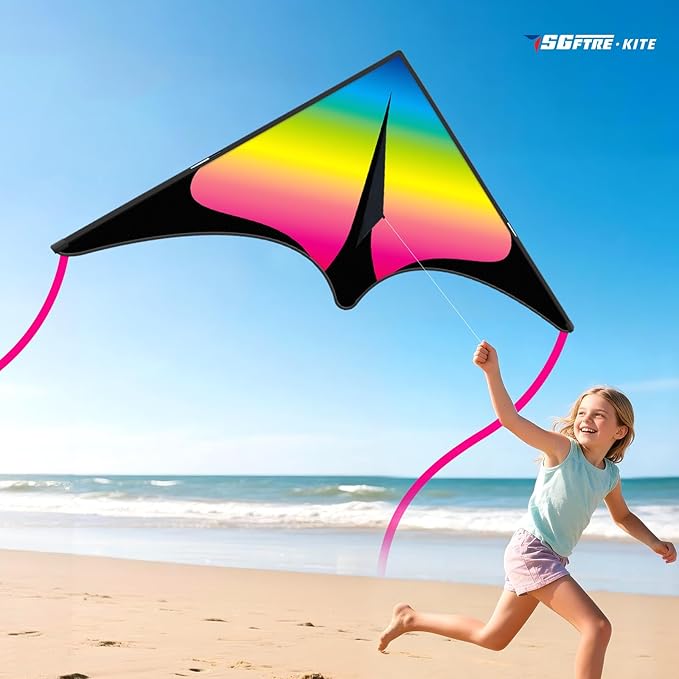 SGftre 3 Piece Set Butterfly Delta Octopus Kites for Kids and Adults，Easy to Fly for Outdoor Adults Children Line Kite for Kids Toy (Blue Dragon+ Delta+Octopus Red, 3)