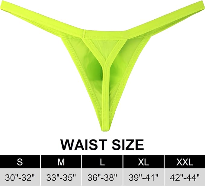 iKingsky Men's Modal G-string Underwear Sexy Pouch Y-back Thong Panties