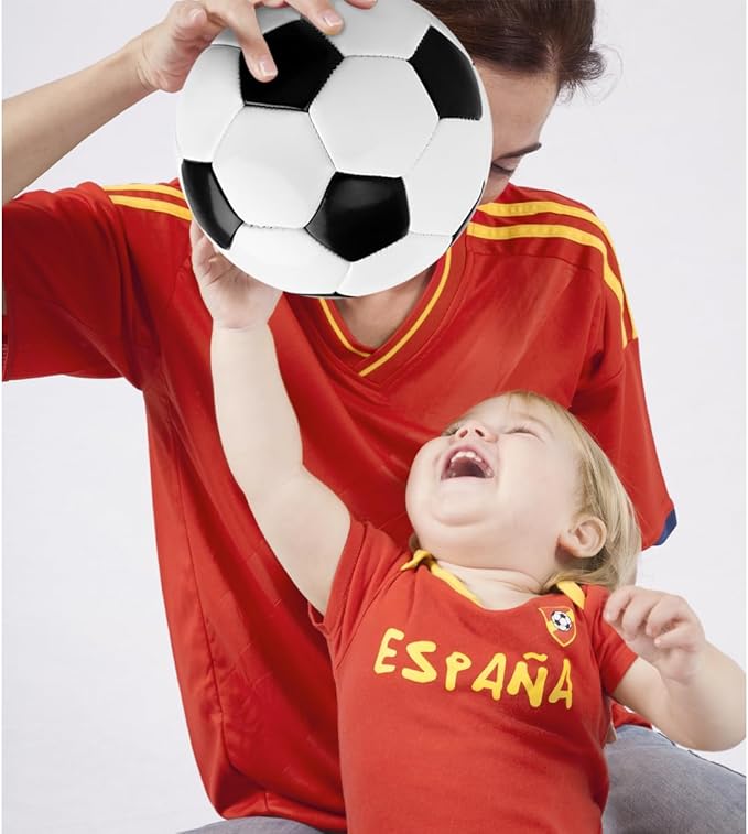 INPODAK Toddler Soccer Ball Size 3 Black and White Classic Balls for Kids 2-8 with Pump, Mesh Bag and Gift Box for Birthdays, Christmas, and Parties