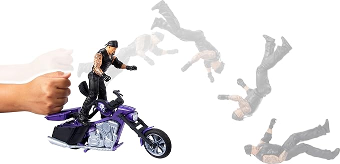 Mattel WWE Wrekkin' Slamcycle Vehicle & Figure Playset with Toy Motorcycle & Undertaker 6-inch Collectible, Launching Action & Breakaway Parts