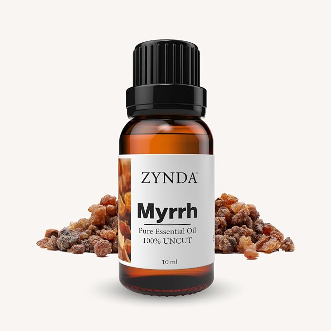Myrrh Essential Oil | 100% Pure & Natural Resin Extract | Lab Tested Organic Myrrh Oil for Skin, Diffuser & Aromatherapy – 10ml