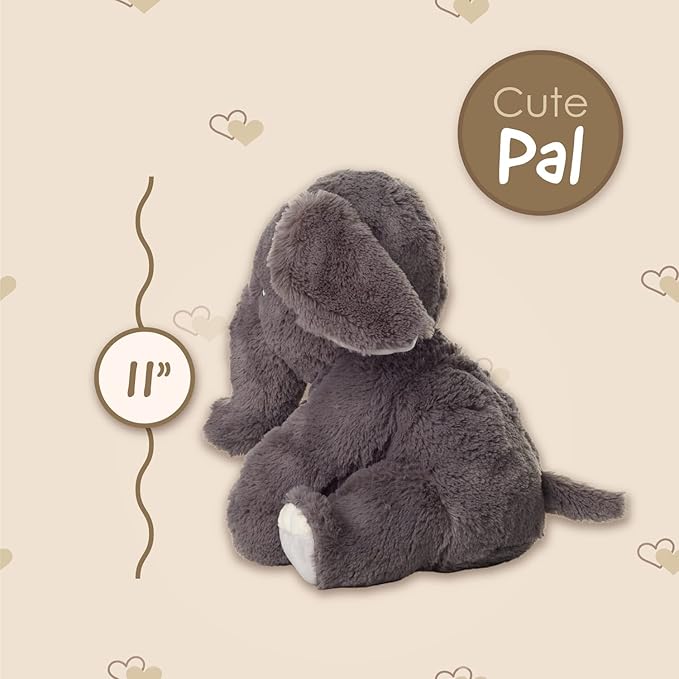 Squirrel Products Cuddle Mates Elephant Stuffed Animal Plush Toy - 11 Inch