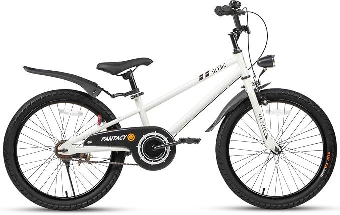 Glerc Fantacy Kids Bike, 12-20 Inch Children Bicycle for 2-13 Years Old Boys Girls, Kids Bicycle with Water Bottle Holder & Headlight & Training Wheels, Multiple Colors