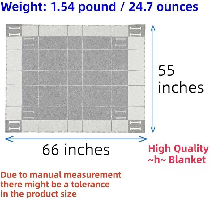 Fcteap h Blanket Soft Throw Blanket Faux Fleece Cashmere Plaid Warm Shawl Thick Knitted Plush Cozy Comfy for Women Throw Blanket for Sofa Couch Bed Queen King Size 55x66 in (Khaki)